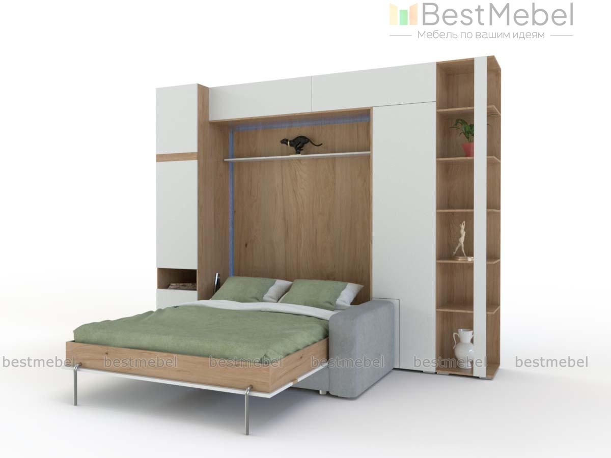 Шкаф-кровать с диваном Тида 03 BMS - Фото