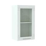 Шкаф навесной со стеклом 1 дверь Греция BMS - Фото 3