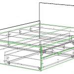 Чертеж Кровать Дрим Бор BMS