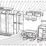 Чертеж Шкаф купе TV-18 BMS