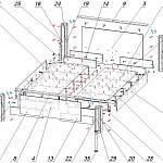 Схема сборки Кровать Линда - 8 BMS