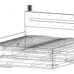 Чертеж Кровать Леонардо BMS
