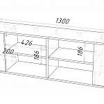 Чертеж Тумба под ТВ Канада BMS
