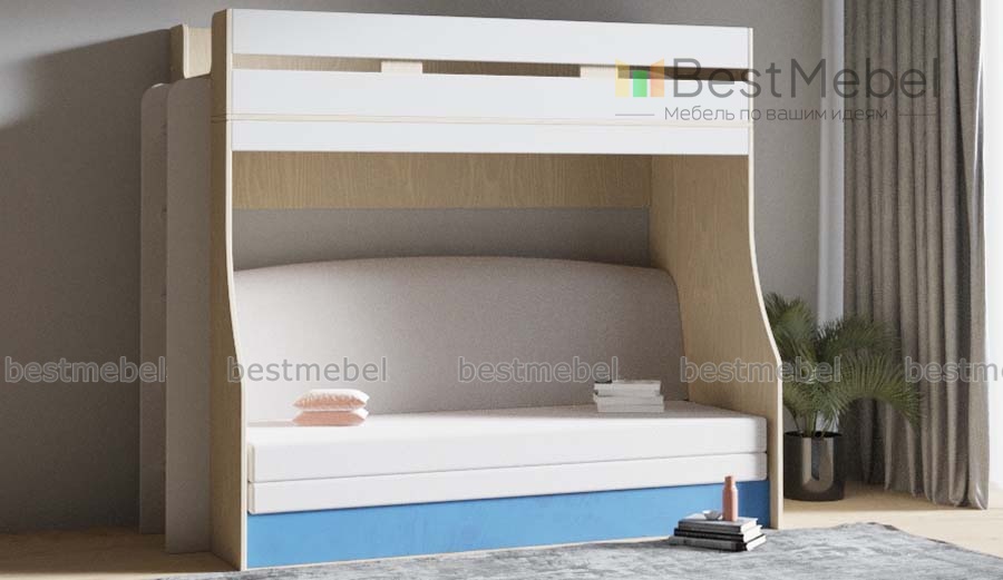 Детская кровать с диваном Шайн 2C BMS