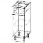 Чертеж Шкаф нижний 1 дверь 1 ящик Агава BMS