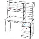 Схема сборки Компьютерный стол Кросслайн 10 BMS