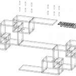Чертеж Полка навесная Сеул 4 BMS