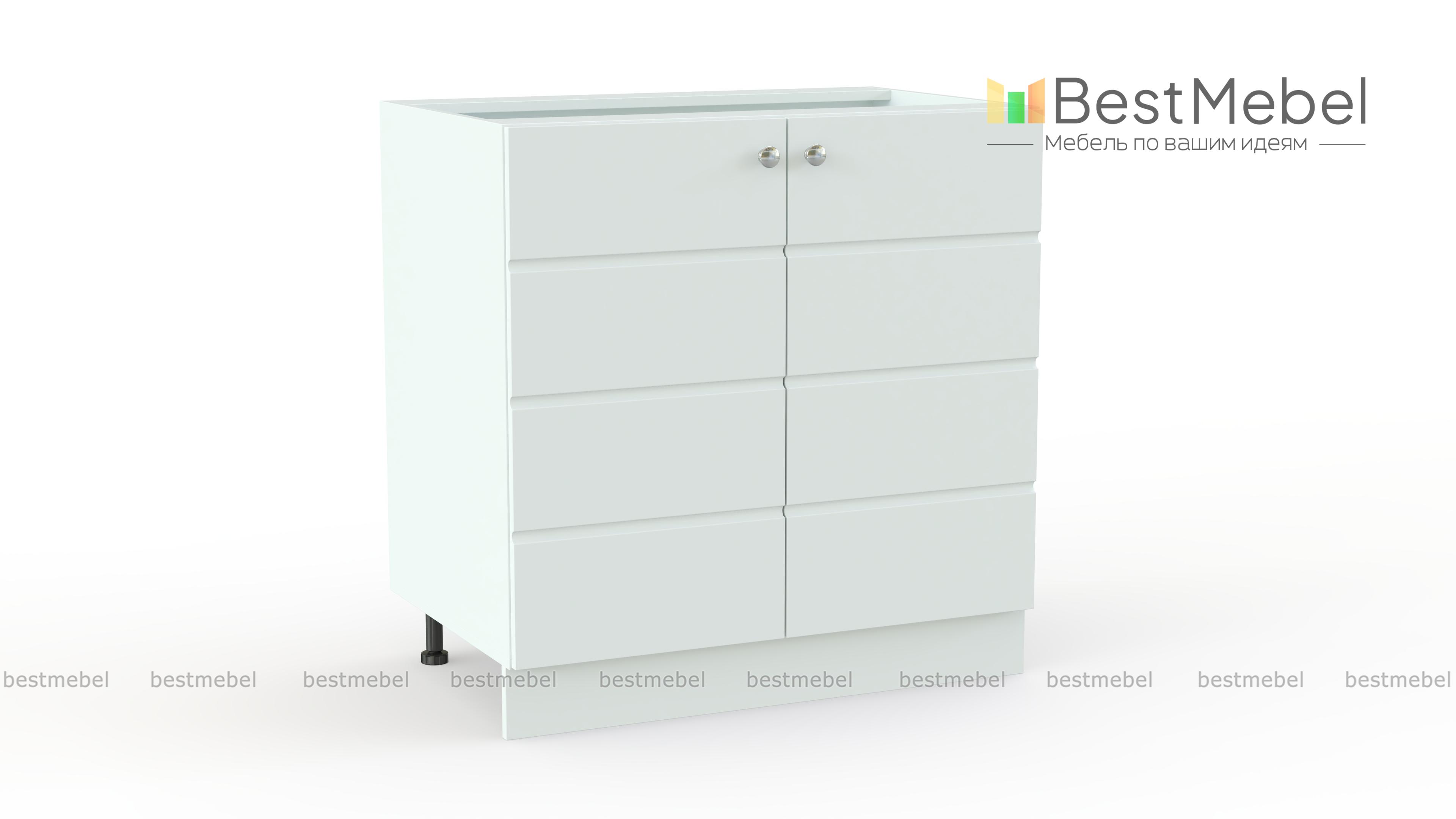 Тумба напольная Квадро 2ДВ BMS - Фото