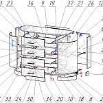 Схема сборки Комод радиусный Классик 8 BMS