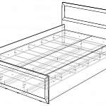 Чертеж Кровать Милана У BMS