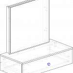 Чертеж Туалетный стол Париж 13 BMS