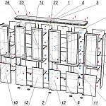 Схема сборки Шкаф для документов Марк - 37 BMS