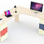 Угловой письменный стол для двоих Дублин 97 BMS - Фото 4