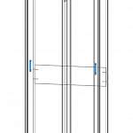 Чертеж Шкаф-купе Уют 3 BMS