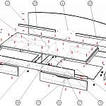 Схема сборки Кровать Соня-3 с ящиками BMS