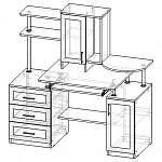 Схема сборки Компьютерный стол Премьер BMS