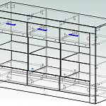 Чертеж Комод с подсветкой Нимезида 2 BMS