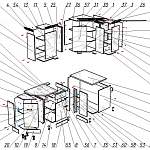 Схема сборки Угловой модуль Сакура правый BMS