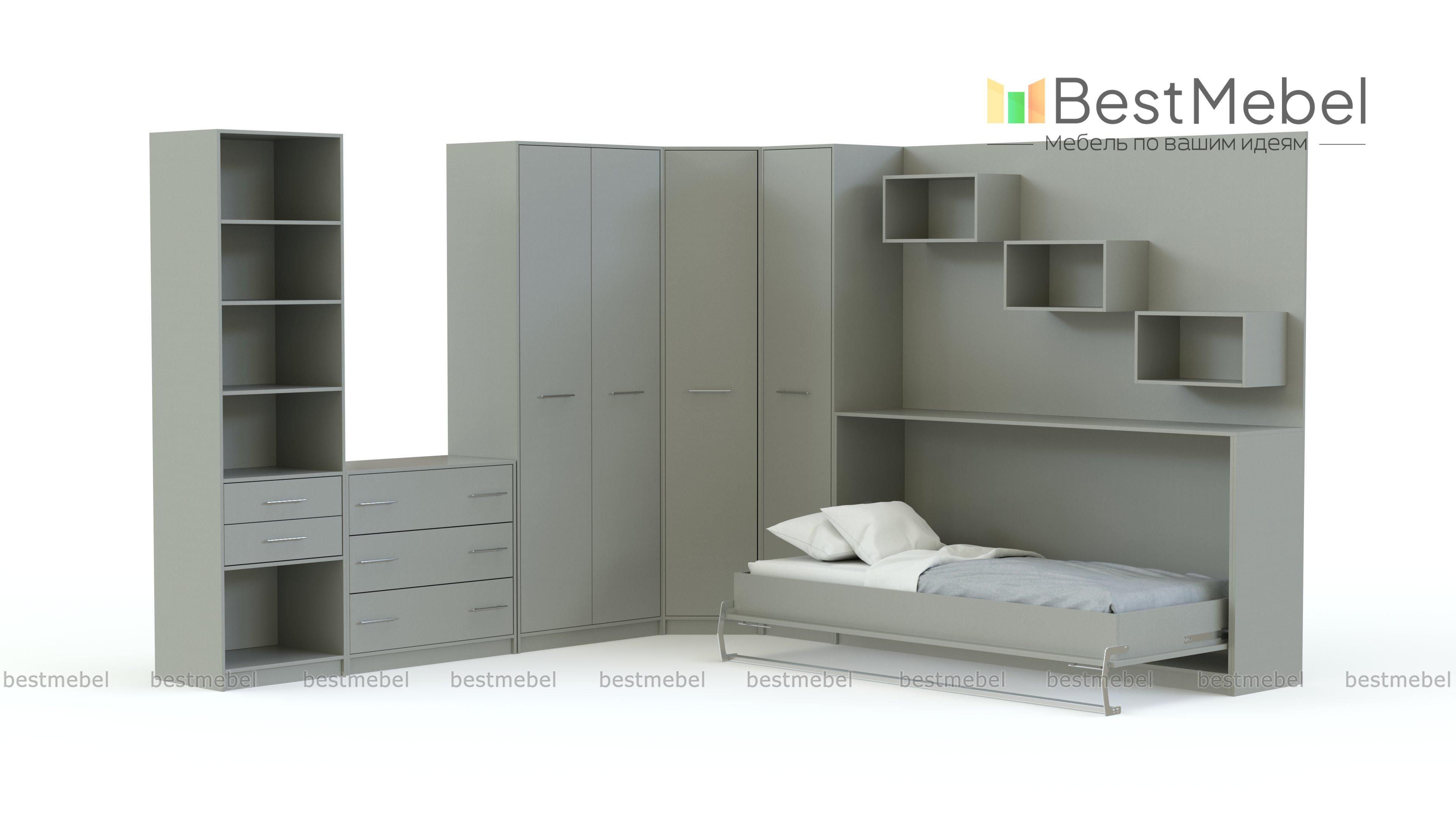 Шкаф-кровать трансформер Вайс BMS - Фото