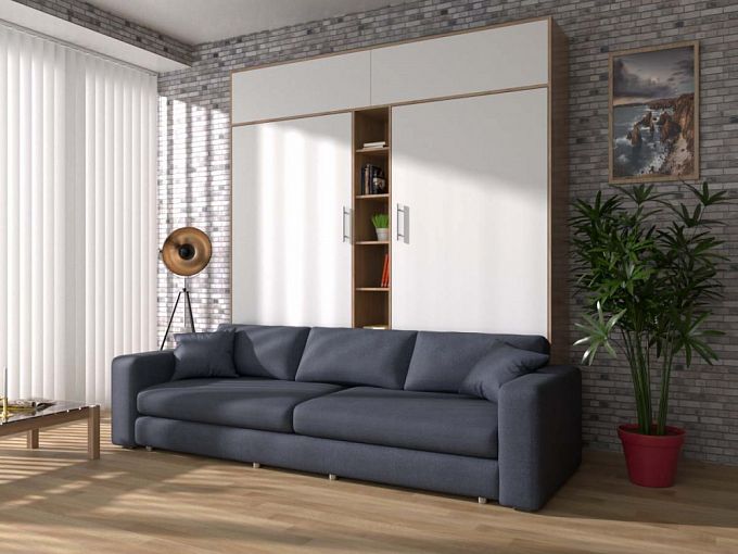 Шкаф-кровать с диваном Дуо 3 BMS - Фото