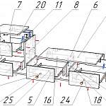 Схема сборки Туалетный столик Луиза 15 BMS