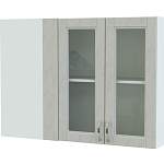 Шкаф верхний Лондон угловой со стеклом BMS - Фото 1