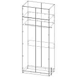 Схема сборки Шкаф распашной Руан 8 BMS