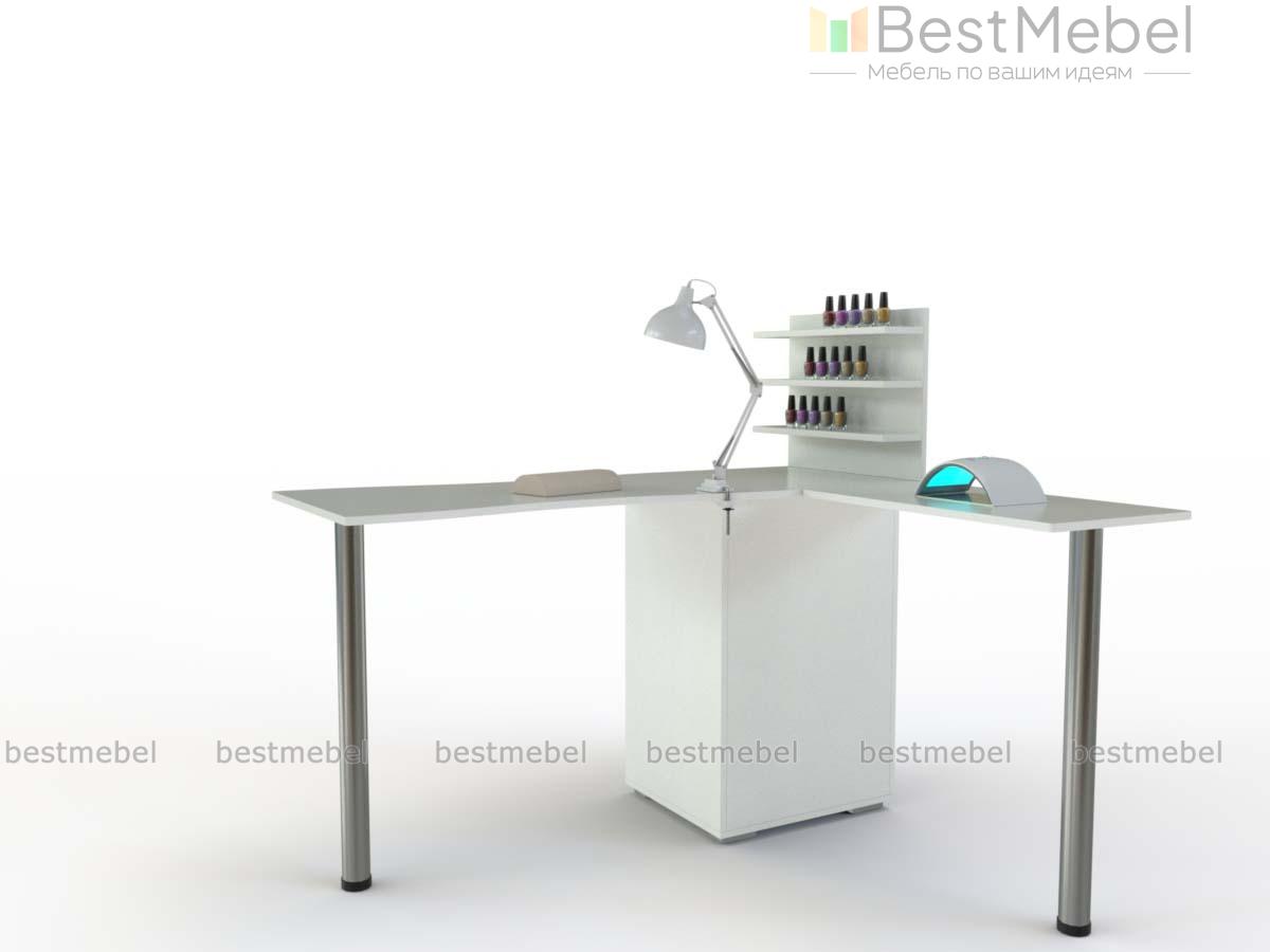 Угловой маникюрный стол Алонцо BMS - Фото
