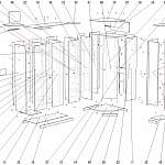 Схема сборки Угловой шкаф Глэдис 01 BMS