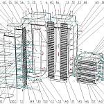 Схема сборки Набор распашных шкафов Меркурий Рейка 4 BMS
