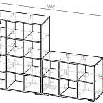 Чертеж Стеллаж Кассиопея 4 BMS