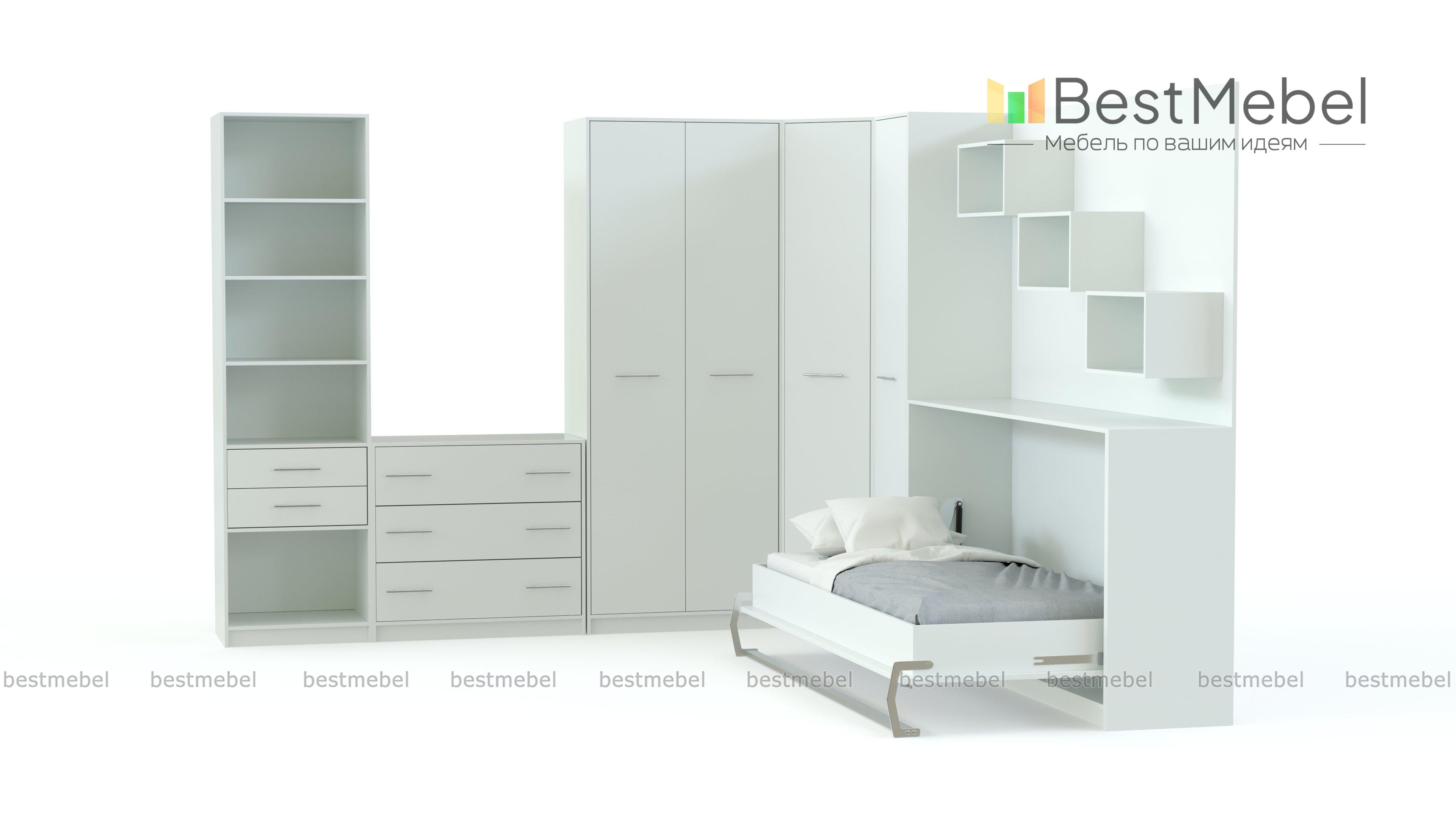 Шкаф-кровать трансформер Вайс BMS - Фото