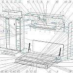 Схема сборки Шкаф-кровать трансформер Компактная BMS