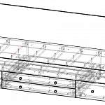 Чертеж Детская кровать Медисон-1.10 BMS