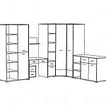 Схема сборки Угловая стенка со столом Нью-2 BMS