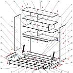 Схема сборки Шкаф-кровать трансформер Кассиопея BMS