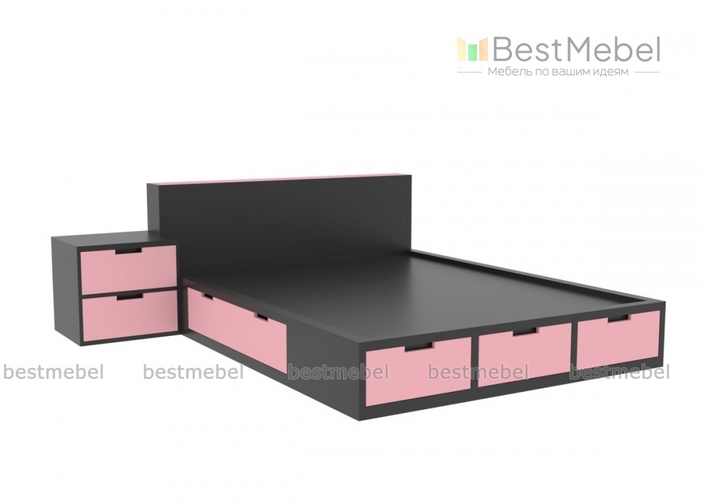 Кровать с ящиком Скай 11 BMS