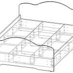 Чертеж Кровать Классика 140 BMS