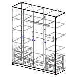 Схема сборки Распашной шкаф Валерия-Октава 4,8 BMS