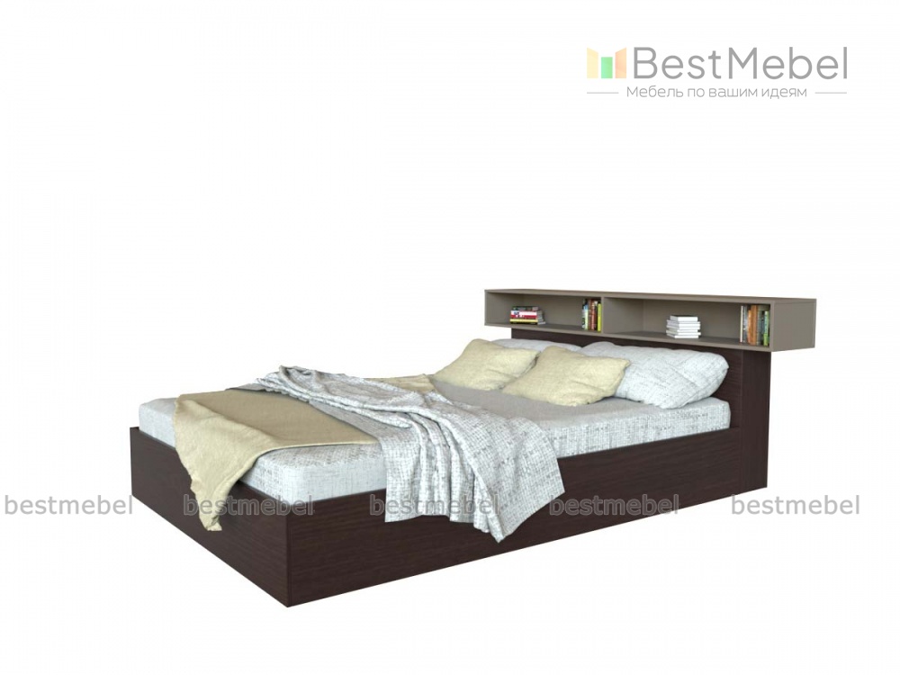 Кровать с полками Лия BMS