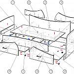 Схема сборки Диван-кровать Бони Радуга BMS