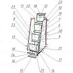 Схема сборки Лестница для кровати Сокол BMS