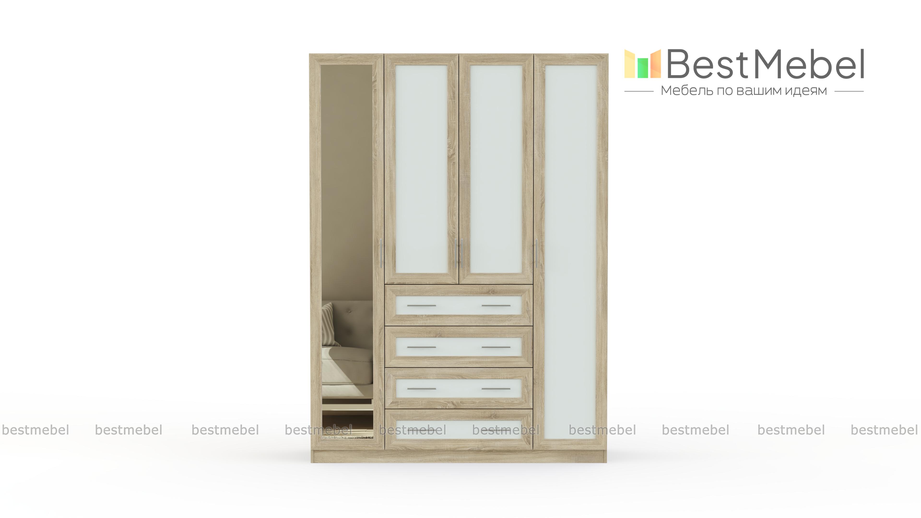 Распашной шкаф Крона 22 BMS - Фото