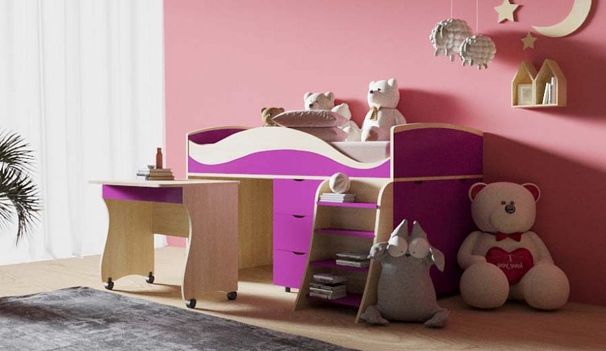 Кровать детская Минни 4 BMS - Фото