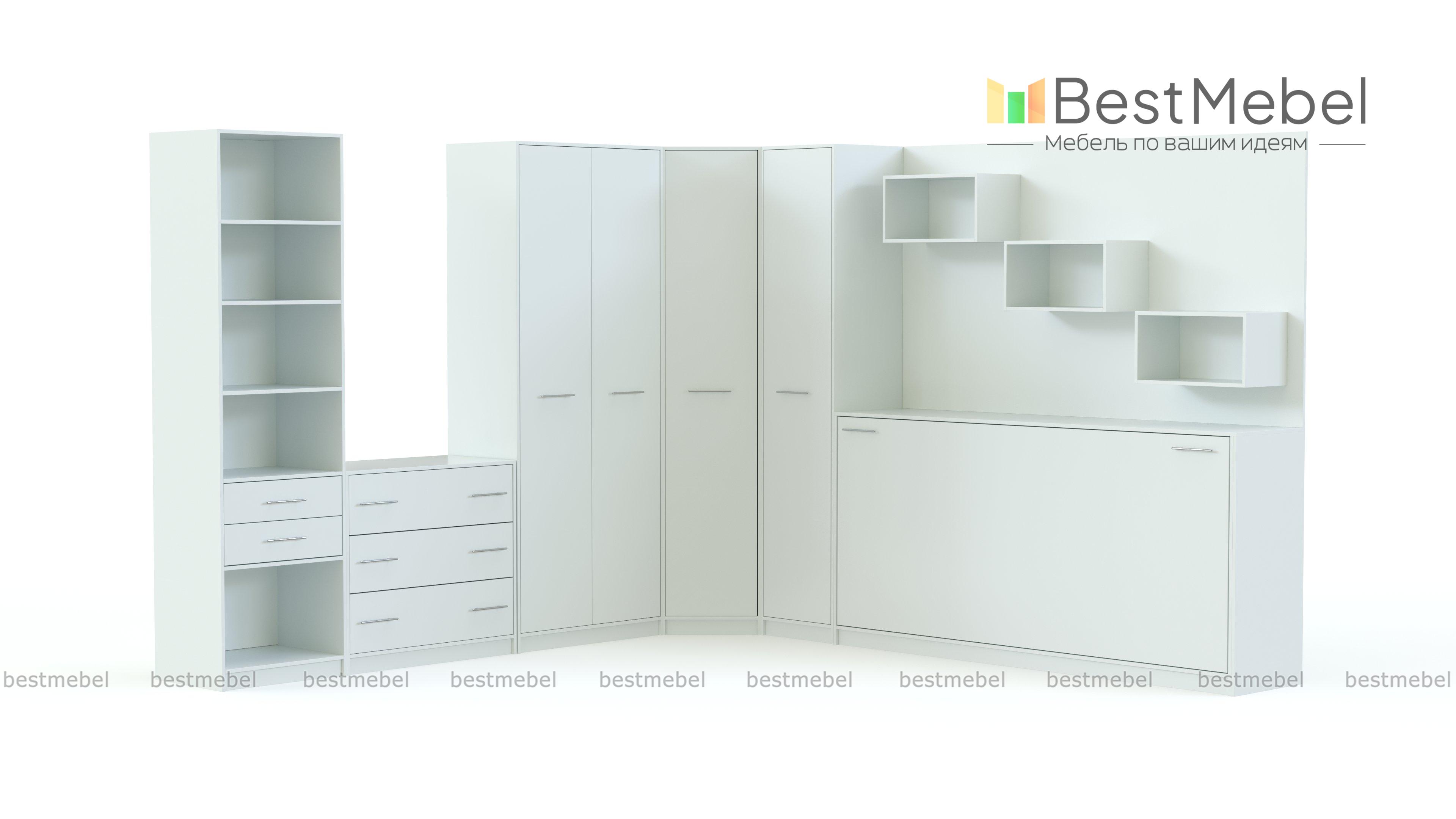 Шкаф-кровать трансформер Вайс BMS - Фото