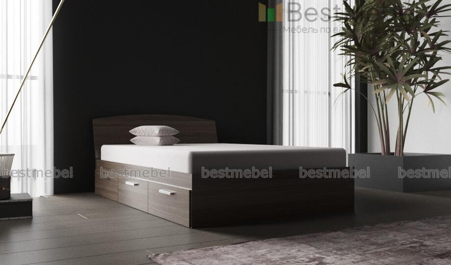 Кровать с 3 ящиками Жасмин 6 BMS - Фото