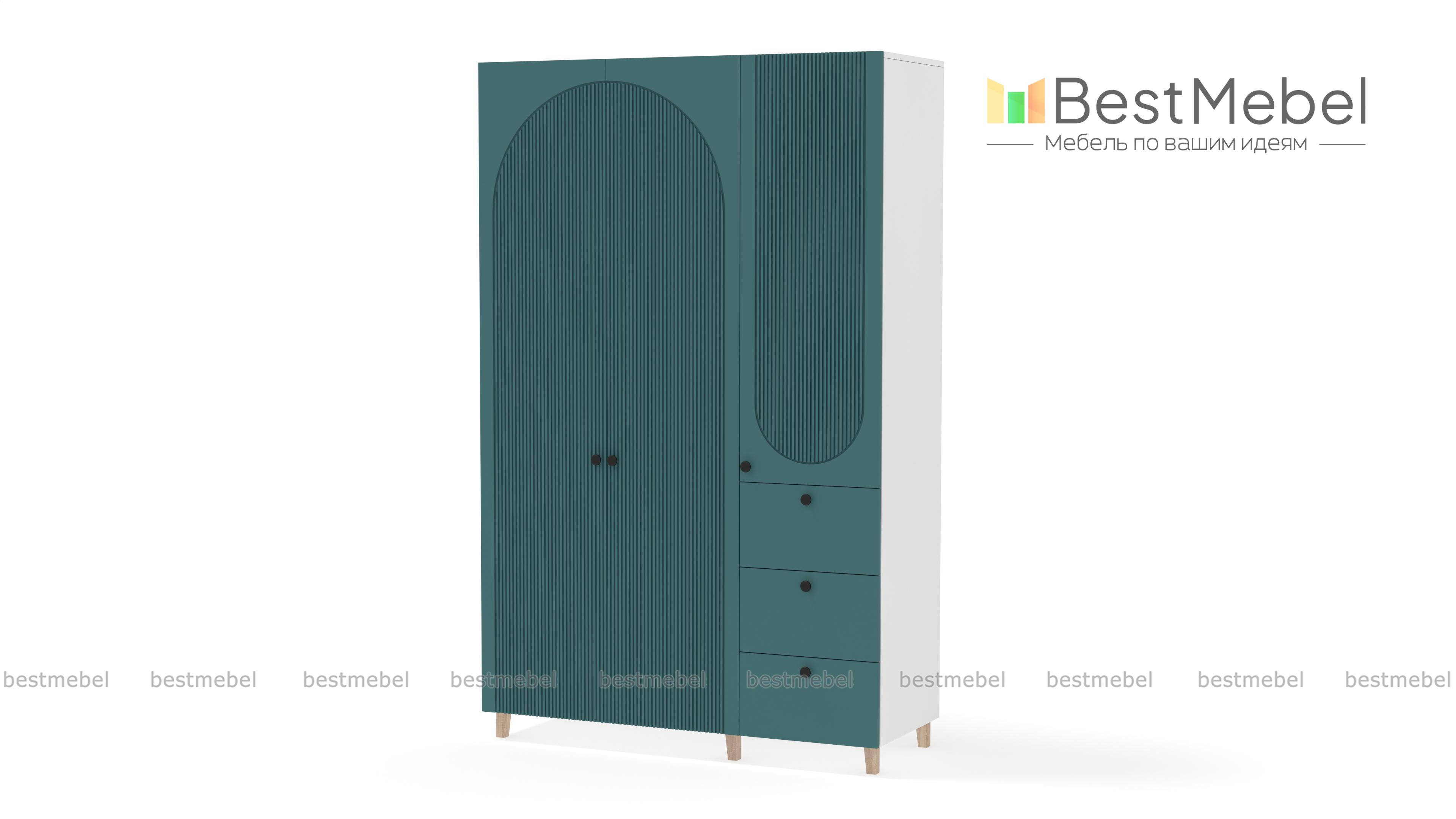 Шкаф распашной Вивьен 7 BMS - Фото