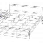 Чертеж Спальный гарнитур Бионика 4 BMS