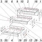 Схема сборки Трехъярусная кровать Рент 1 BMS
