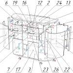 Схема сборки Комод радиусный Флер 19 BMS